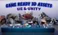 create game ready 3d model, ue5 game assets, unity assets