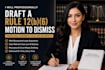 draft a federal 12b6 motion with supporting memorandum