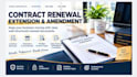 prepare contract renewal agreement, extension and amendment document