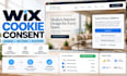 set up wix cookie consent banner, gdpr, cookie blocking and consent settings