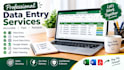 do accurate data entry, copy paste, and PDF conversion