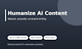 humanize ai content and edit ai writing to sound natural and human
