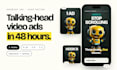 do talking head and ugc video ads editing with hooks and captions