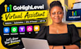gohighlevel virtual assistant highlevel website automation ghl ai funnel a2p VA