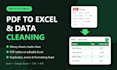 convert PDF to excel and clean messy data using python automation