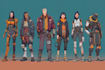 sci fi character illustration or sci fi character