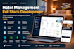 build full stack web application landing page and mobile app