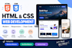 create a responsive HTML CSS website