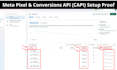 set up meta pixel, conversion API and website conversion tracking