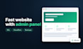 build a fast website with admin panel, SSL and cloudflare setup