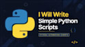 write python script and fix python bugs