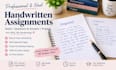 write neat handwritten assignments and notes