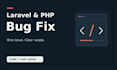 fix one small laravel or PHP bug