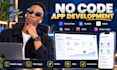 build flutterflow mobile app adalo glide softr web mobile app bubble power apps