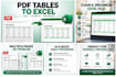 convert PDF tables to clean excel files