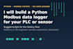 build a python modbus tcp or rtu data logger for your plc or sensor