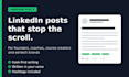 write linkedin posts for founders, coaches, and edtech brands