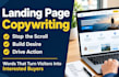 write lead generation landing page copy