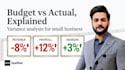 do budget vs actual and cost analysis for your small business