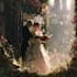design romantic book cover with cinematic art