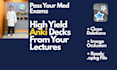 convert medical lectures into custom high yield anki decks