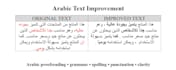 write, proofread , edit , and transcribe your arabic content