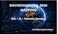 create environmental risk maps and geospatial analysis using gis and ai