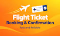 book and confirm your flight ticket