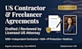 draft a US freelancer agreement with confidentiality and IP