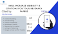 increase google scholar citations and research article visibility