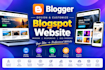 design a modern, responsive google blogger website