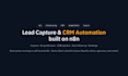 build lead capture and CRM automation with n8n
