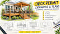 create deck permit, blueprint and construction drawings