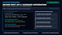 develop secure rest api backend and database integration