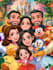 make a disney cartoon illustration