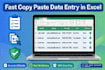do accurate data entry, copy paste and typing work