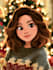 make a disney cartoon illustration