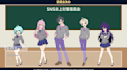 create a visual novel style anime dialogue video