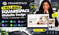 build squarespace website design redesign squarespace landing page expert store