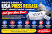 do USA press release distribution, publish press release, submit press release