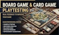 playtest card game board game playtesting tabletop game feedback testing