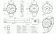 create 3d watch animation 3d watch technical drawing watch concept 3d cad model