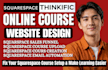 squarespace online course setup course website design, course migration setup