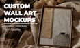 create realistic frame mockups for your artwork and posters
