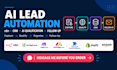 build n8n ai lead generation, lead follow up CRM automation, make com