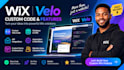 develop custom wix velo code API and database solution