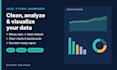 clean, analyze and visualize your data in excel and python