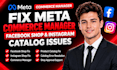fix meta commerce manager, facebook shop and instagram catalog issues