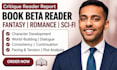 beta read critique novel, romance beta reader, beta reader fantasy, alpha reader