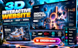 create 3d interactive website threejs gsap webgl scroll animation react